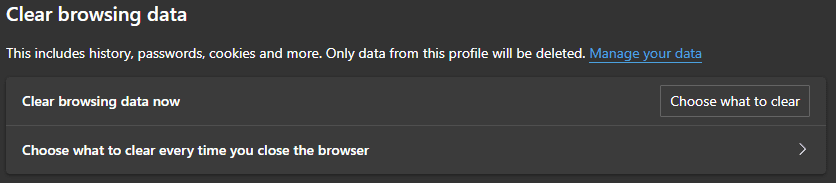 Edge3 Cleaning Cache