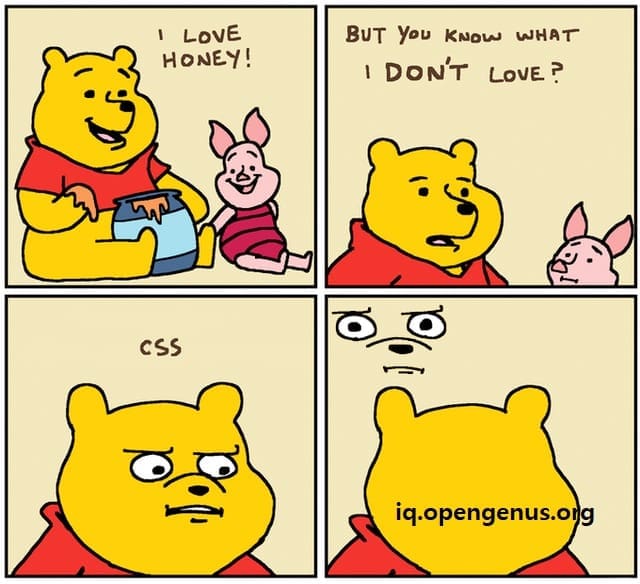css-image funny css meme of winnie the pooh