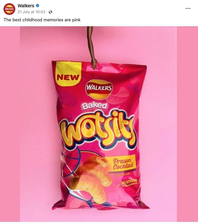 Marketing example from the brand Walkers
