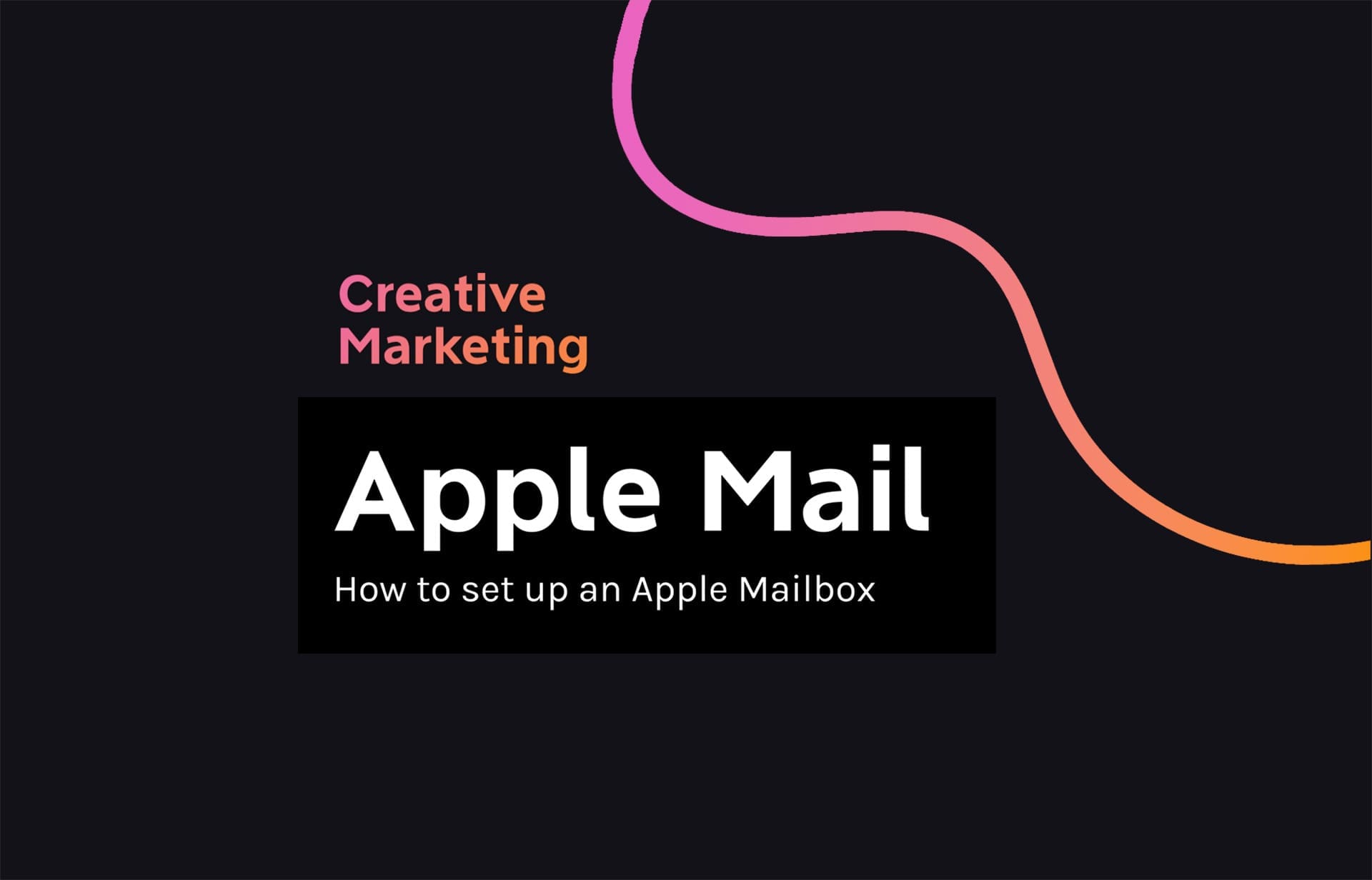How to set up an apple mailbox tutorial